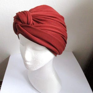 summer chemo twist or knot jersey turban, reversible 2 in 1 alopecia hat, hair loss headcover sewing pattern PDF, 7 sizes, woman and child