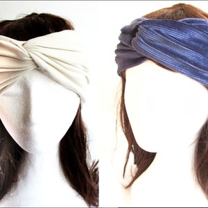Turban Headband Sewing Pattern: Jersey Knit Style (XS-2XL) (PDF Pattern)