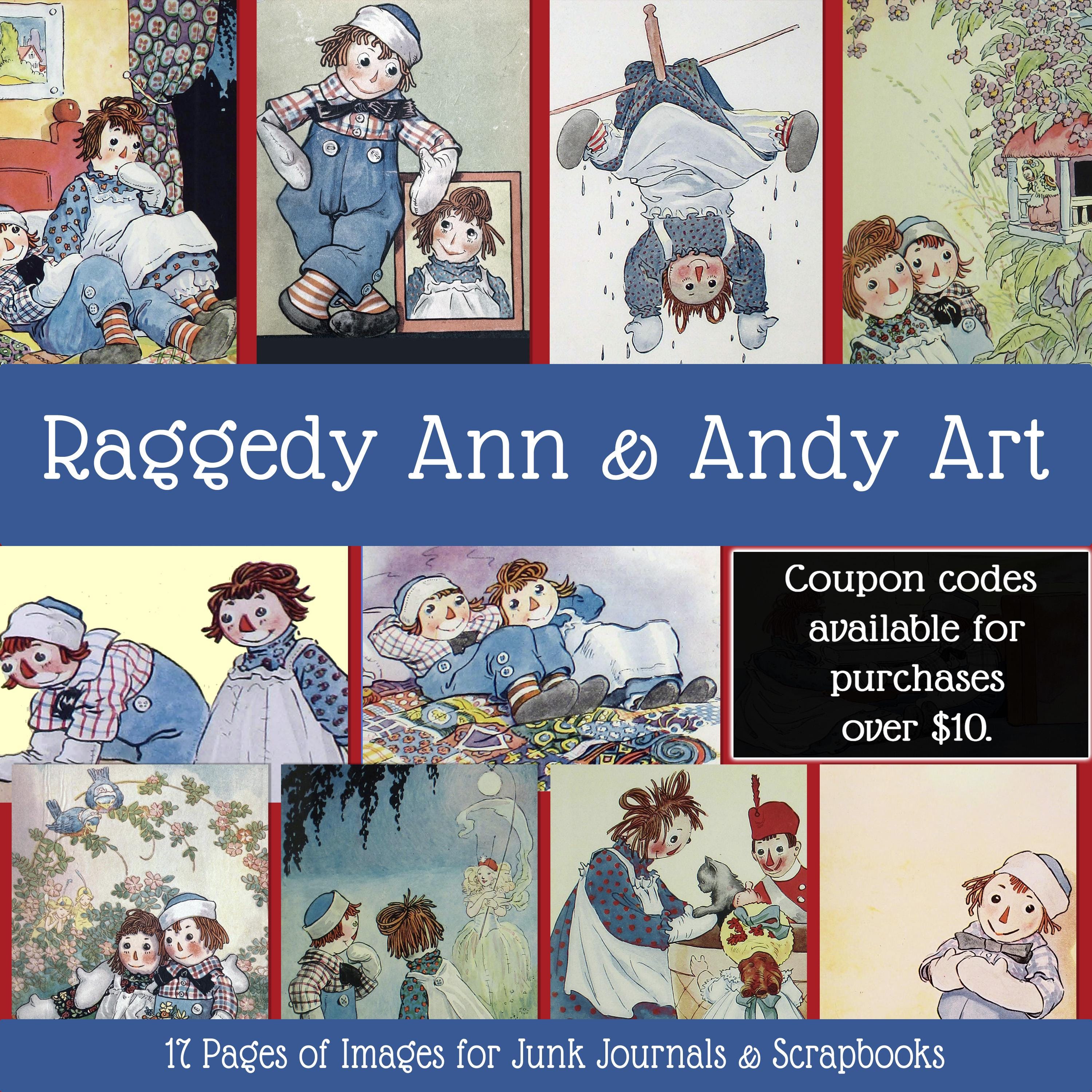 Raggedy Ann and Andy Digital Images - Etsy
