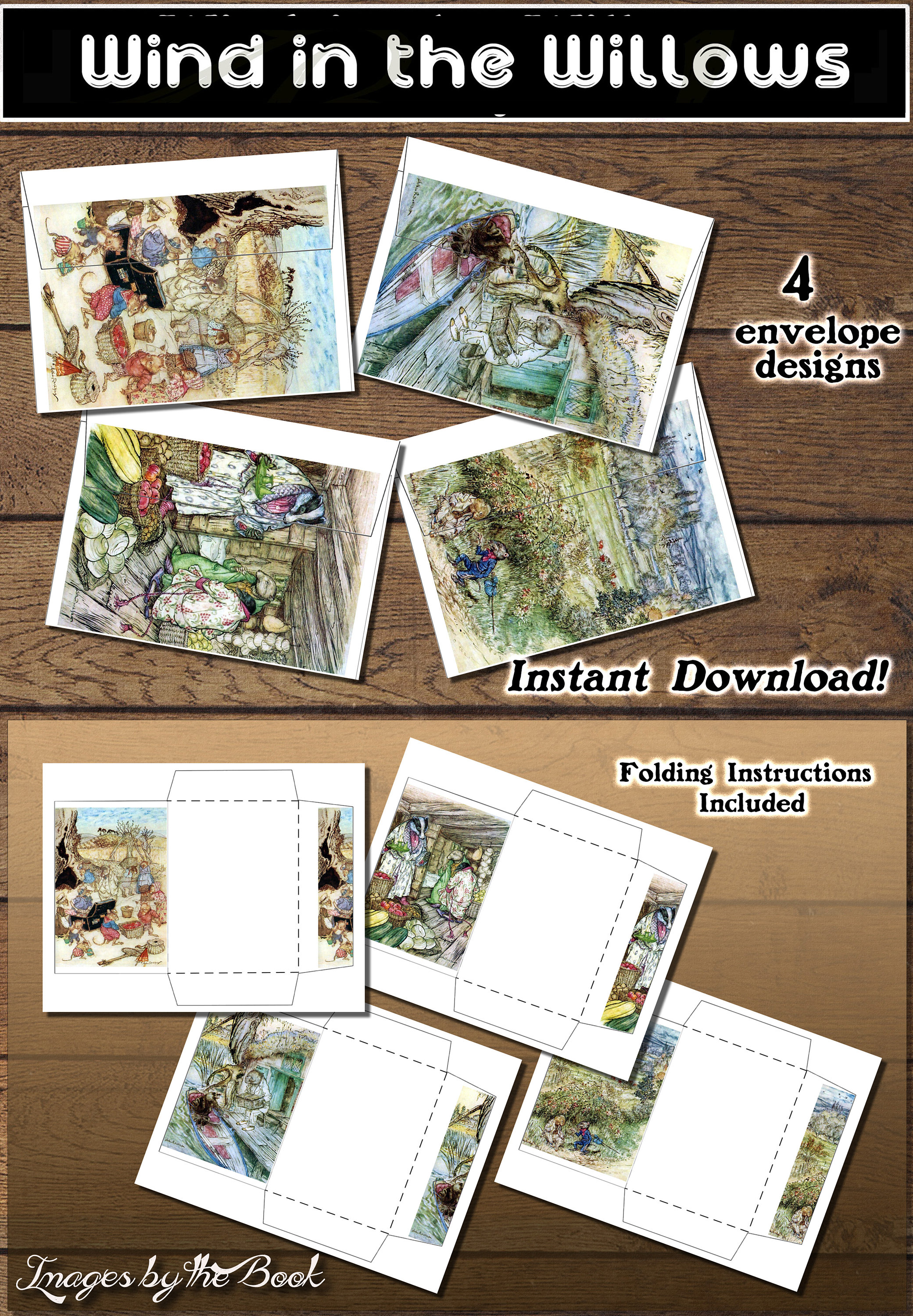 Wind in the Willows Prints, Stationery Set (digital Download) - Etsy