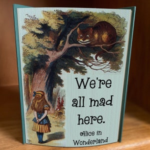 Alice in Wonderland Quote, Fore Edge Photo Strip Pattern, 2 patterns for the price of 1, Available for instant download upon purchase.