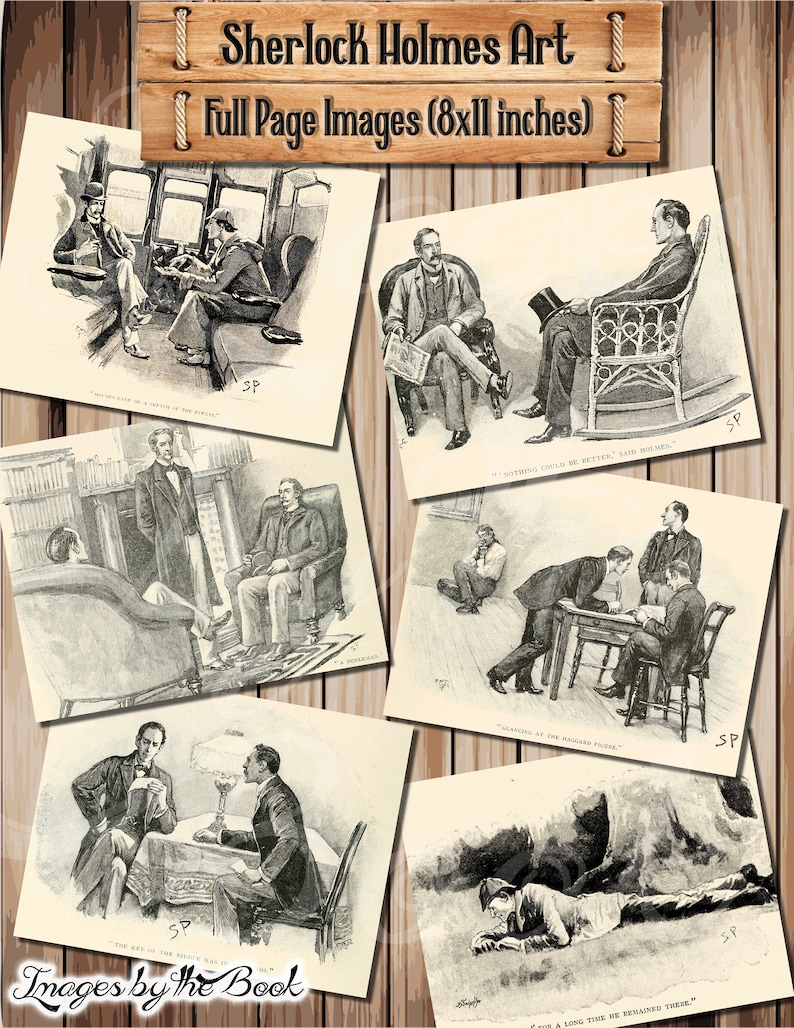 Kit de Ilustrações e Diário de Arte de Sherlock Holmes (Download Digital) imagem 4