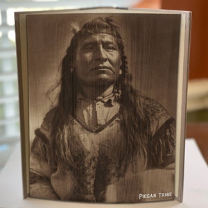Native Americans Vintage Photo, Fore Edge Photo Strip Pattern, 2 patterns for the price of 1, Available for instant download upon purchase.