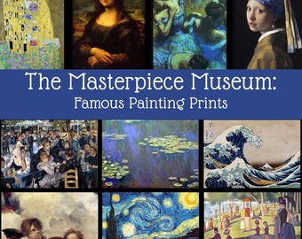 Famous Paintings | Classic Masterpieces | Junk Journal and Scrapbook Digital Download