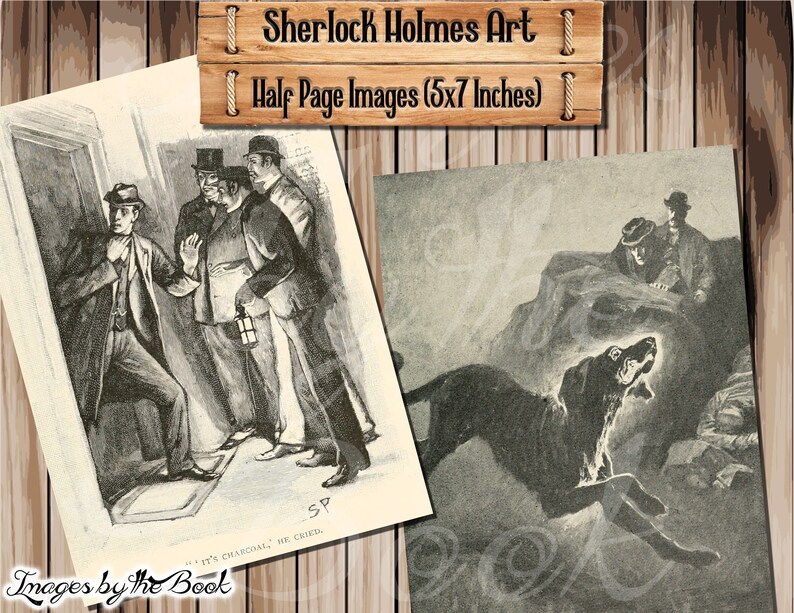 Kit de Ilustrações e Diário de Arte de Sherlock Holmes (Download Digital) imagem 7