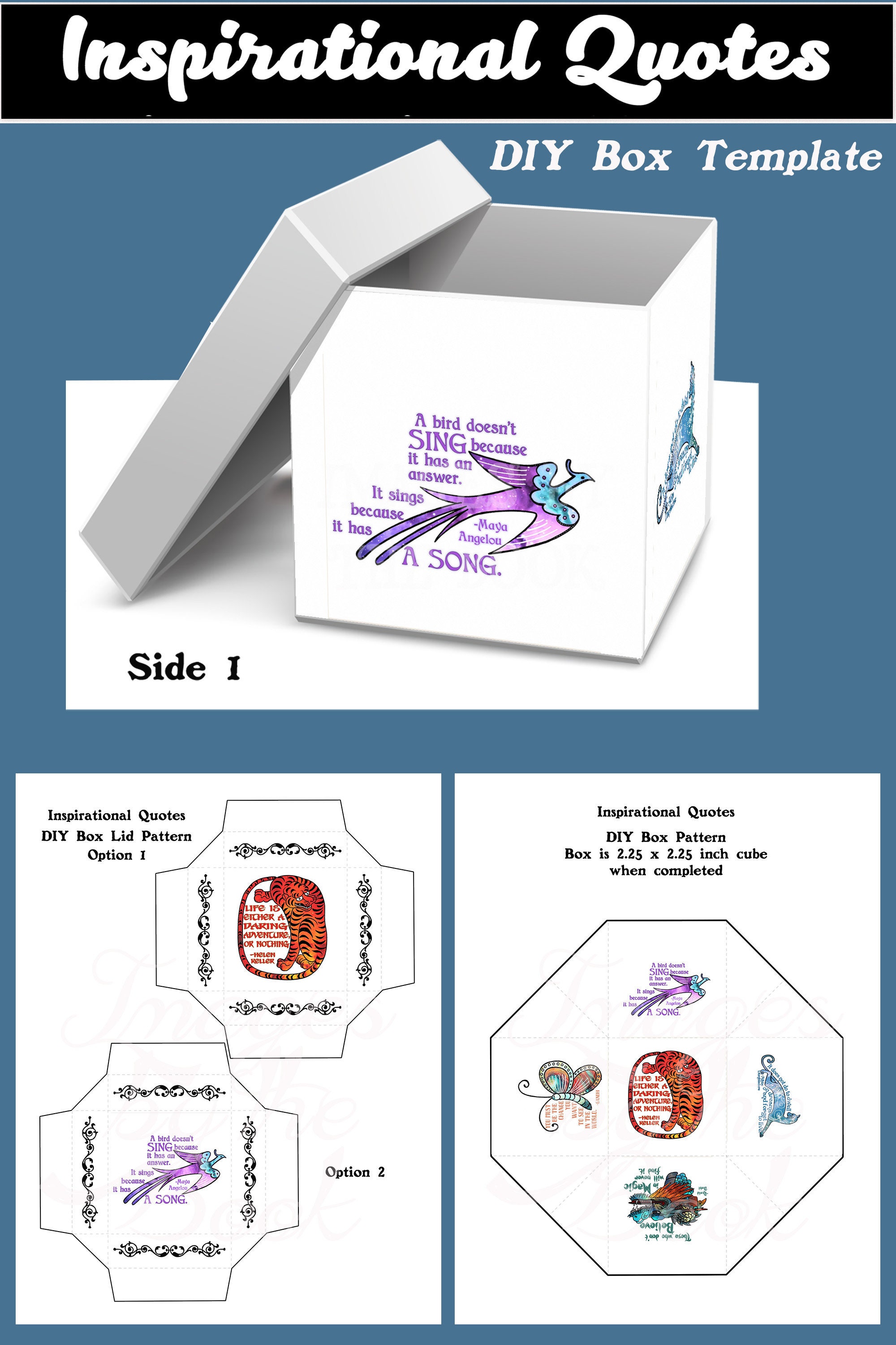 Inspirational Quotes Prints Stationery Set Etsy