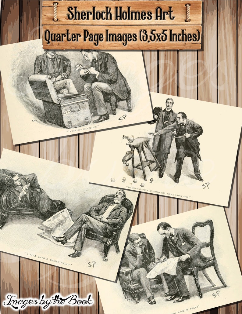 Kit de Ilustrações e Diário de Arte de Sherlock Holmes (Download Digital) imagem 8