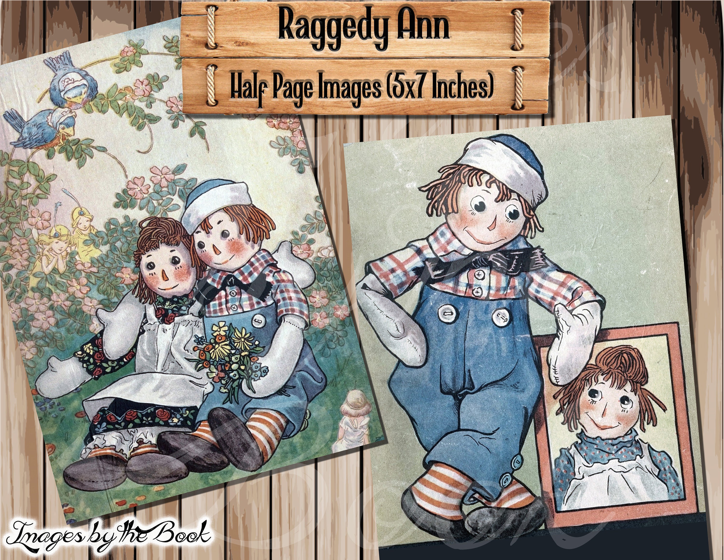 Raggedy Ann Books, Junk Journal Kit (digital Download) - Etsy