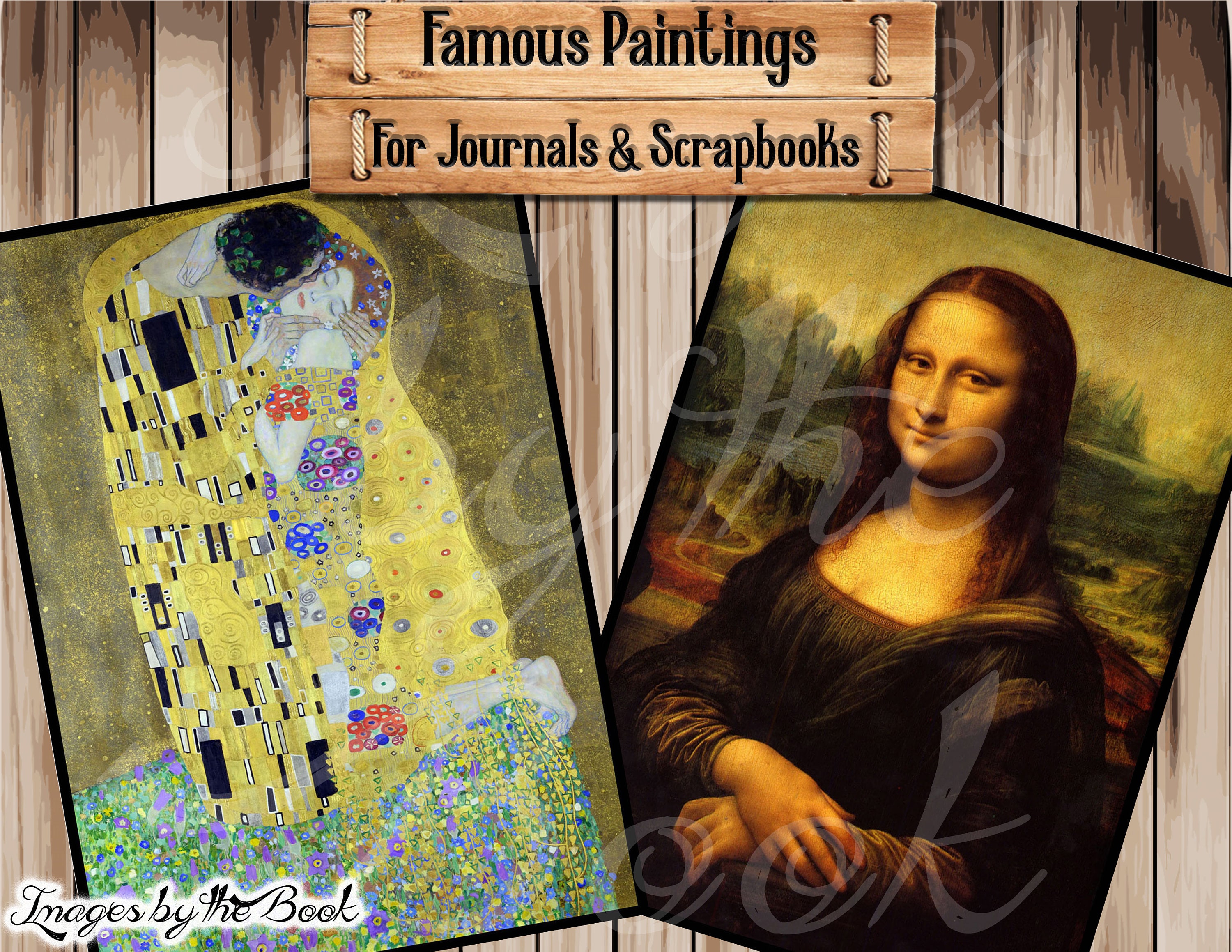 Famous Paintings Prints Junk Journal Kit Etsy