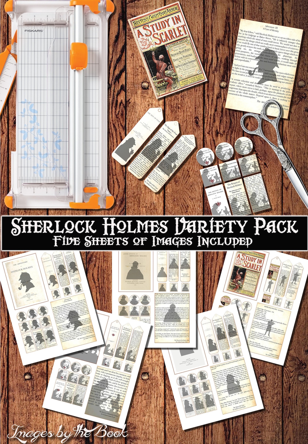 Sherlock Holmes Bundle Five Sheets Included Download and - Etsy