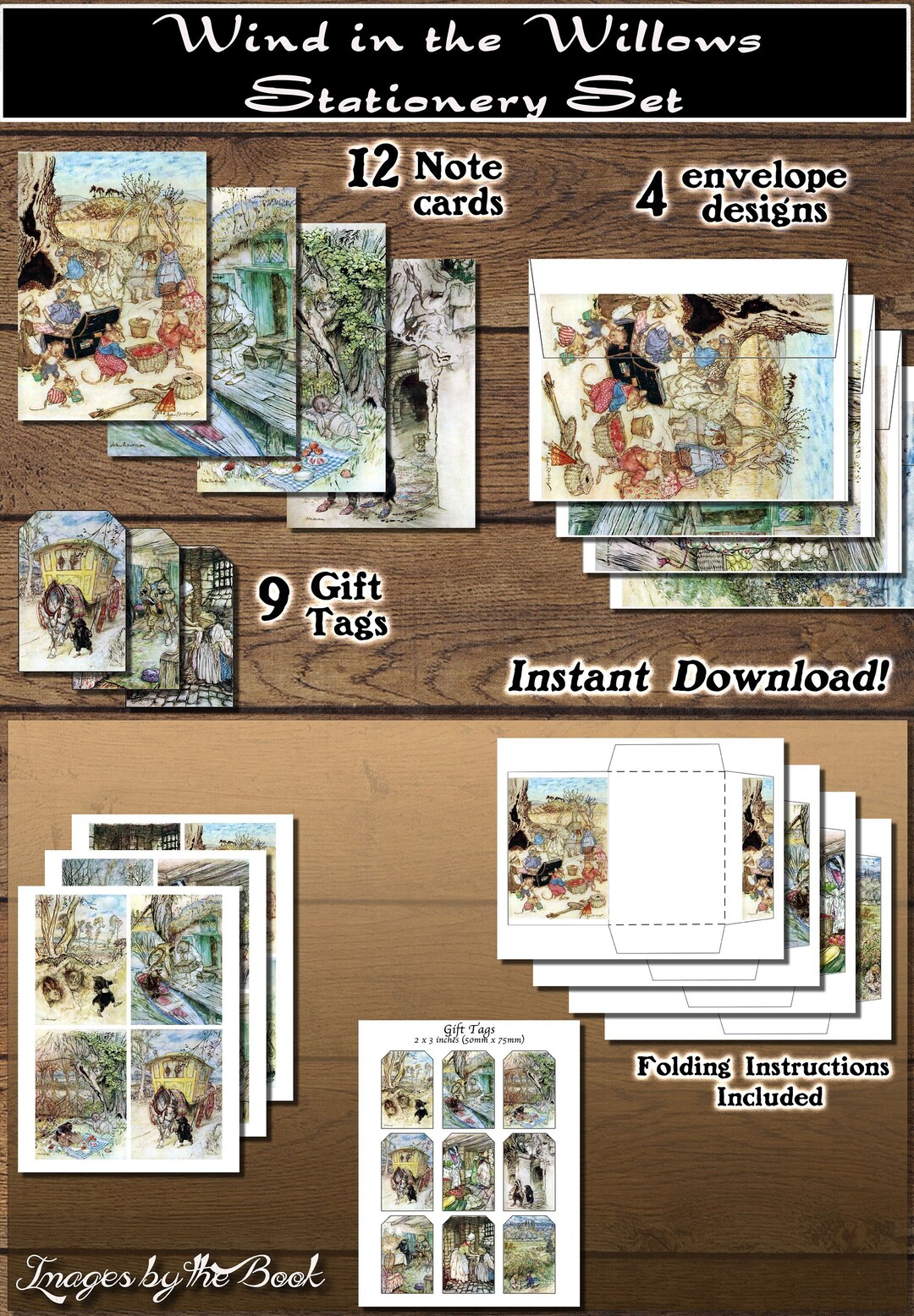Wind in the Willows Prints, Stationery Set (digital Download) - Etsy