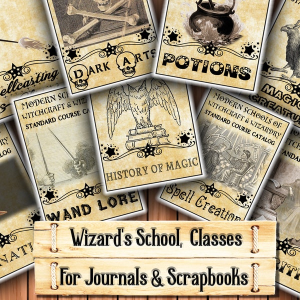 Wizard School, Impressions magiques, Kit de journal indésirable, Télécharger et imprimer à l’achat
