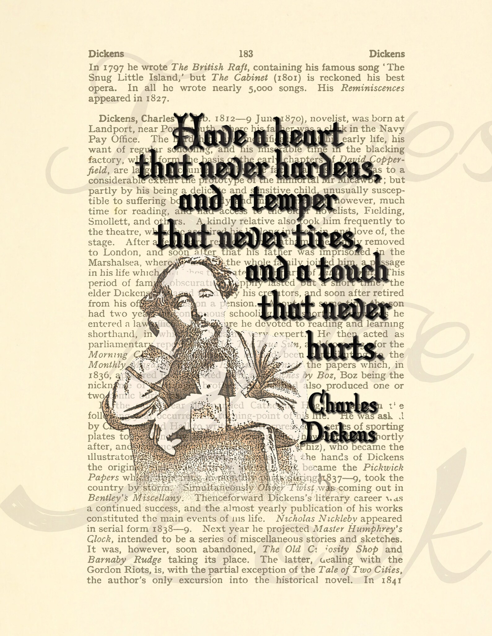 Berühmte Autoren Zitate 8x10 Framable Wall Art zehn Seiten Etsy