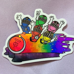 Rainbow Line holographic sticker