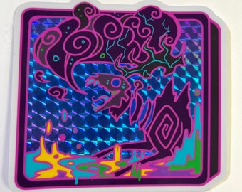 Digital Chaos holographic sticker