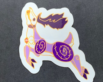 Skull deer sticker