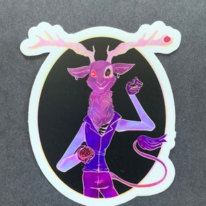 Devil deer sticker