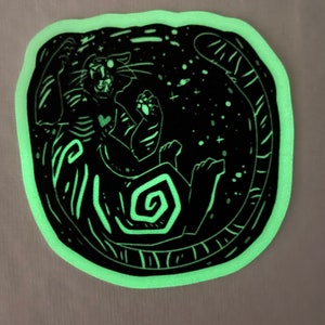 Demiurge tiger glow in the dark sticker