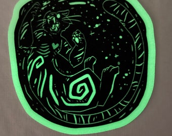 Demiurge tiger glow in the dark sticker