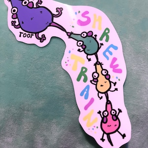 Shrew train vinyl sticker