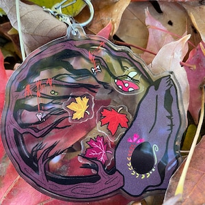 Autumn deer skull shaker charm