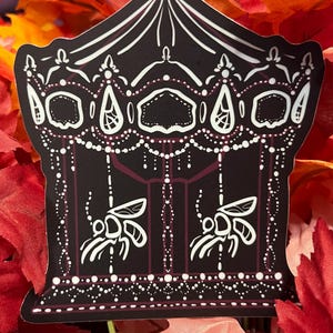 Glow in the dark fungal gnat carousel sticker
