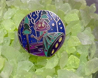 Flatwoods Monster forest enamel pin