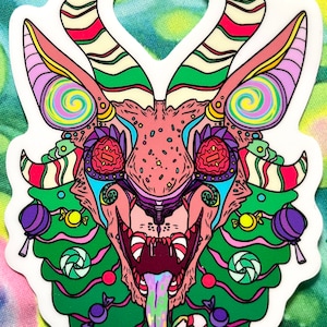 Candy krampus vinyl sticker