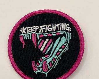 Keep Fighting trans pride patch