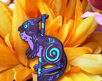 Billdad cryptid carousel hard enamel pin