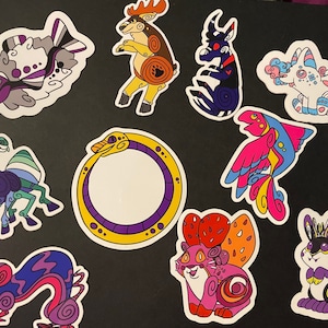Pride flag fearsome critter stickers
