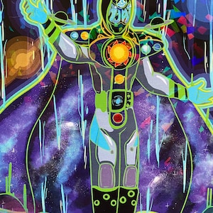 Kamen Rider Woz holographic print