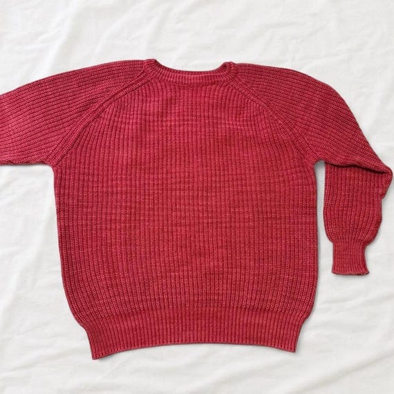 L.L.Bean, Vintage LL Bean Mens XL Shaker Knit Crewneck Cotton Sweater Made in USA 2460