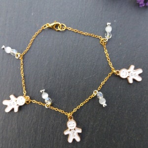 Ginger bread charm bracelet