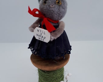 Will you Marry Me Russian Blue cat