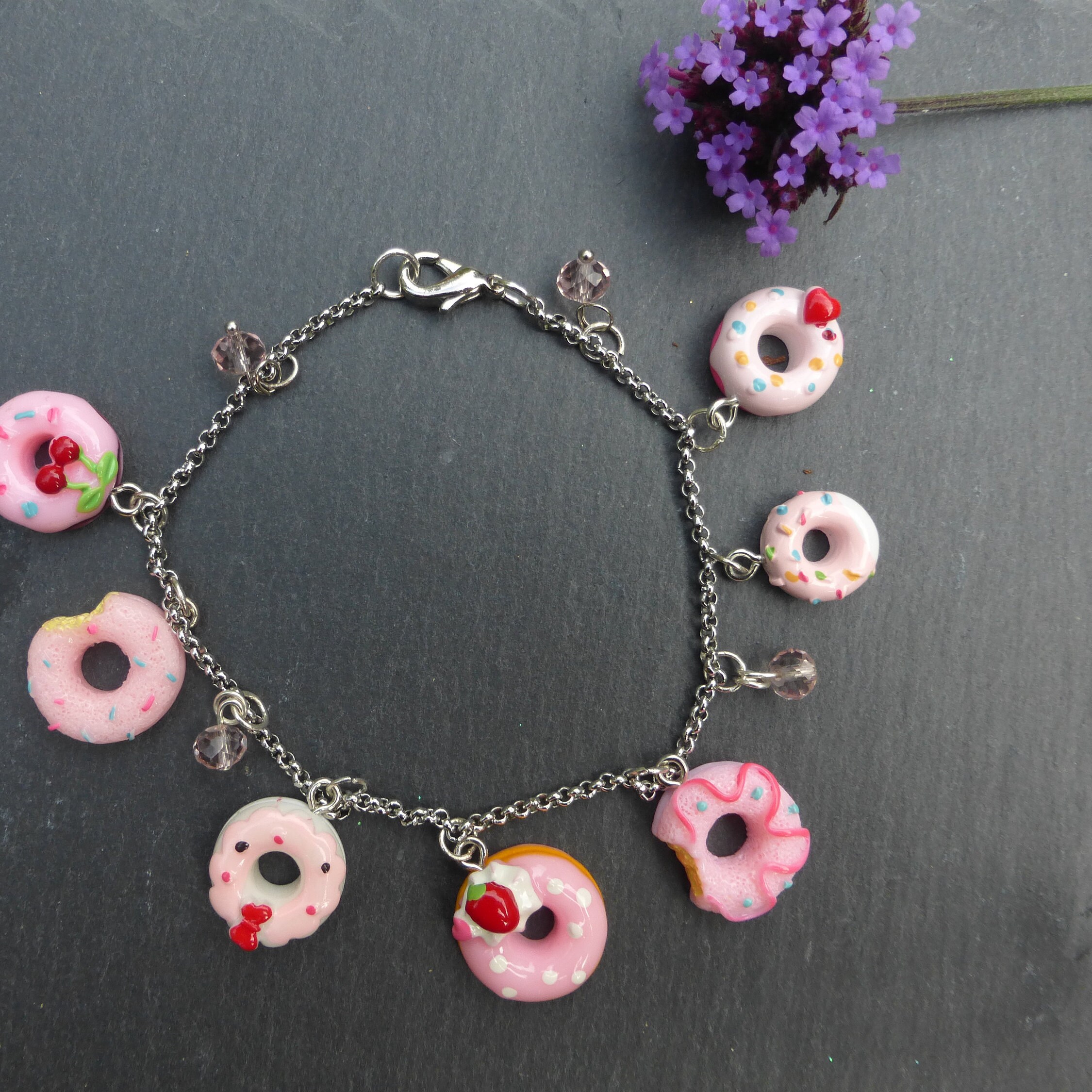 Donut charm best sale bracelet