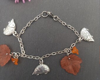 Pulsera de encanto erizo