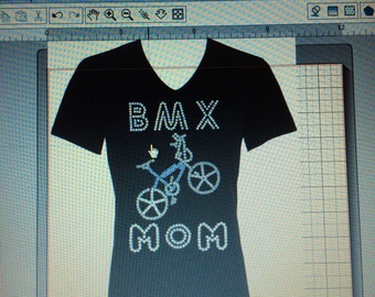 BMX Mom Rhinestone Shirt