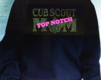 Bling cubscout mom sweatshirt