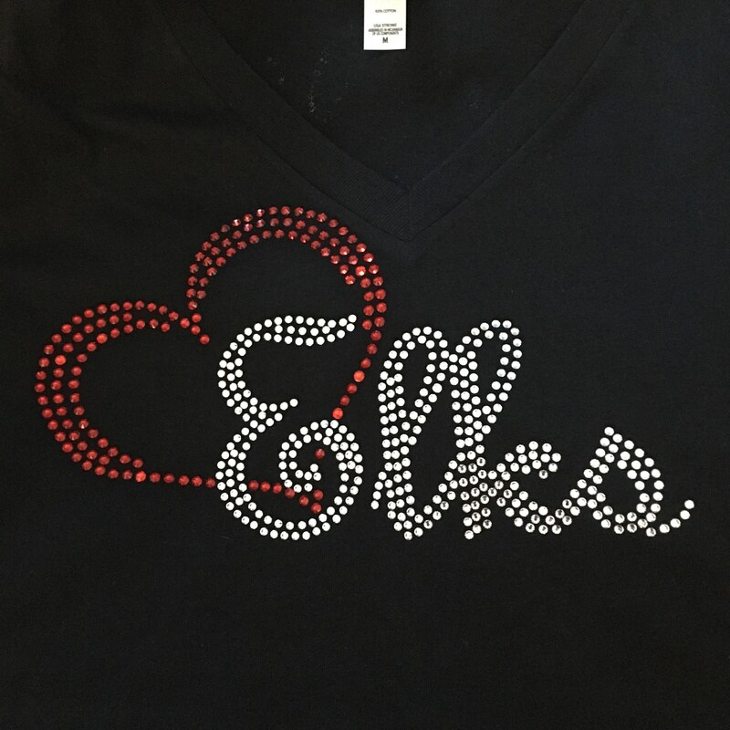Rhinestone Shirt - Etsy