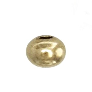 May include: A single gold-colored round bead.