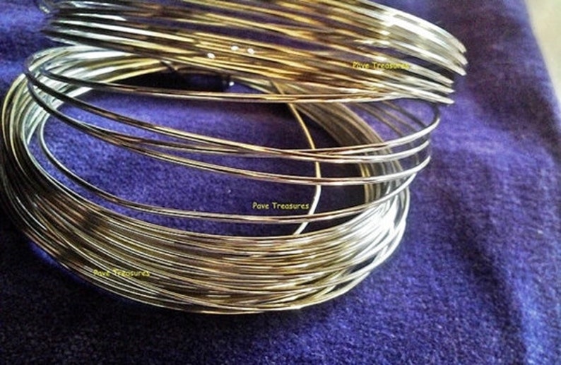 18 Gauge, 14k Solid Rose Yellow or White Gold, Half Hard Round Wire, Recycled Wire, Made in USA, 14k Gold 18g, 14k 18ga, 14k 1mm Ring Wire White Gold