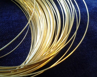 20 Gauge 18k Solid Yellow or Rose Gold Wire / Half Hard or Dead Soft / 100% Recycled Gold Made in USA / Gold 20g 20ga 18k Gold Wire