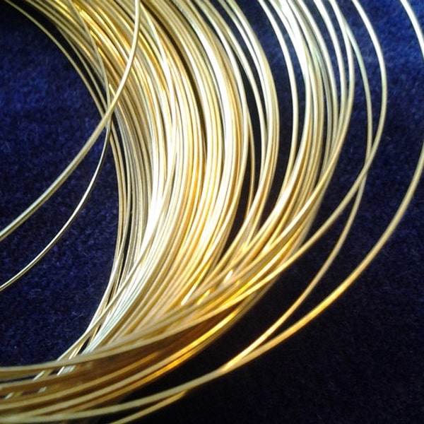20 Gauge 18k Solid Yellow or Rose Gold Wire / Half Hard or Dead Soft / 100% Recycled Gold Made in USA / Gold 20g 20ga 18k Gold Wire