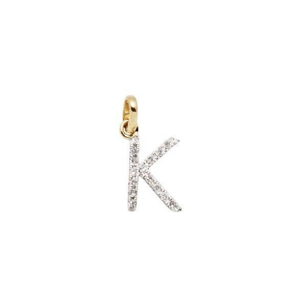 14 k or massif et diamant initiale charme - lettre K - 8mm - parfait ! 14 k or massif et diamant initiale initiale diamant charme - lettre K - 8mm - parfait ! 78dd9c