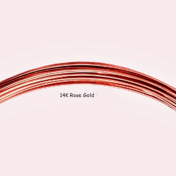 18g 18k Solid Rose, Yellow or White Gold, Half Hard Round Wire, Certified Recycled Wire, Made in USA, 18k Gold 18g, 18ga, 18k 1mm Ring Wire