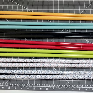 Knitting Needles 15 to 19 long Jumbo Aluminum Single Point 2mm to 15mm image 2