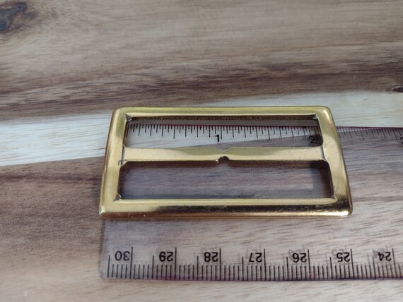 Vintage Slide Buckle Gold Metal Buckle, Retro Buckle  display picture 2