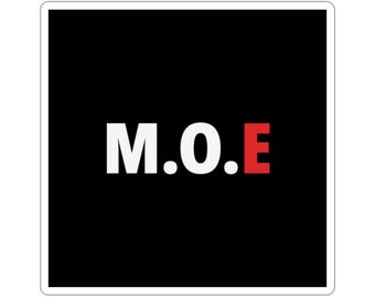 Strongman Sticker M.O.E Forge Kiss Cut Logo Sticker Powerlifting Gym Water Bottle Laptop Gift