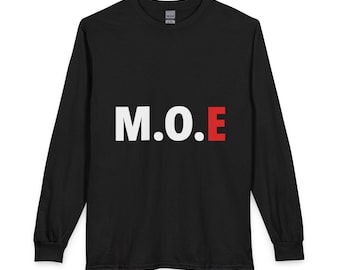 Strongman Long Sleeve Shirt M.O.E Iron Tee Powerlifting Gym Shirt Weightlifting Gift Deadlift Top for Lifters